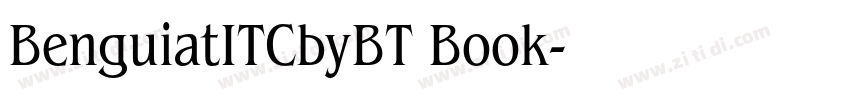 BenguiatITCbyBT Book字体转换